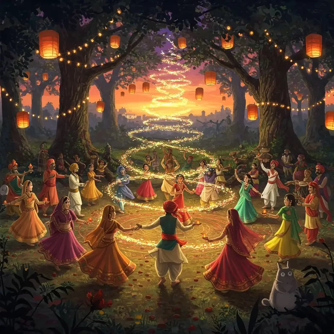 Garba celebration background